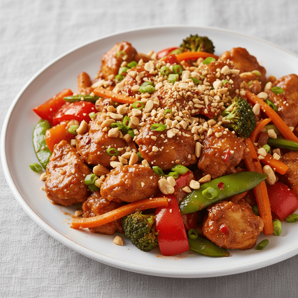Spicy Peanut Chicken Stir-fry