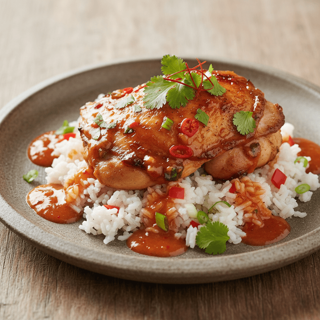Spicy Coconut Glazed Chicken