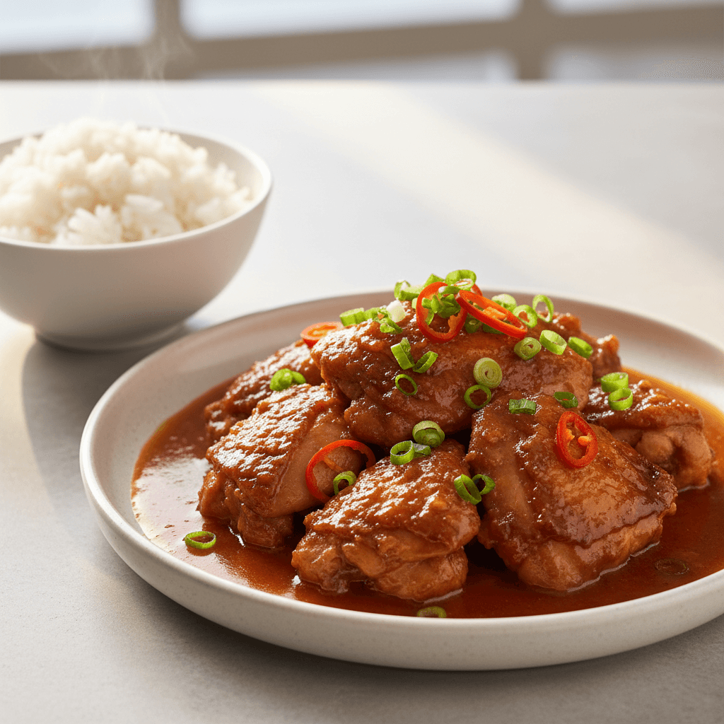 Malaysian-Inspired Caramelized Ginger Chicken